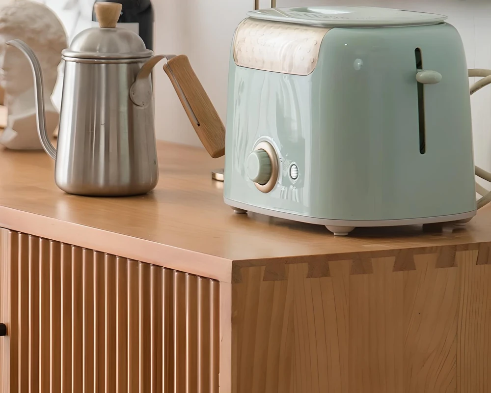 rustic wood sideboard